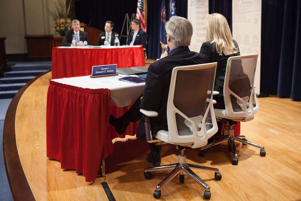 Chairs at senate hearing
